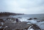 Kamenitý břeh Lake Superior