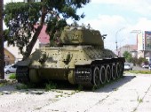 Mukačevo - sovětský tank zezadu